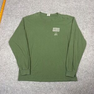 Ocean Atlantic Surf Shop Long Sleeve Shirt Mens Medium Green Ocean City MD Doc's